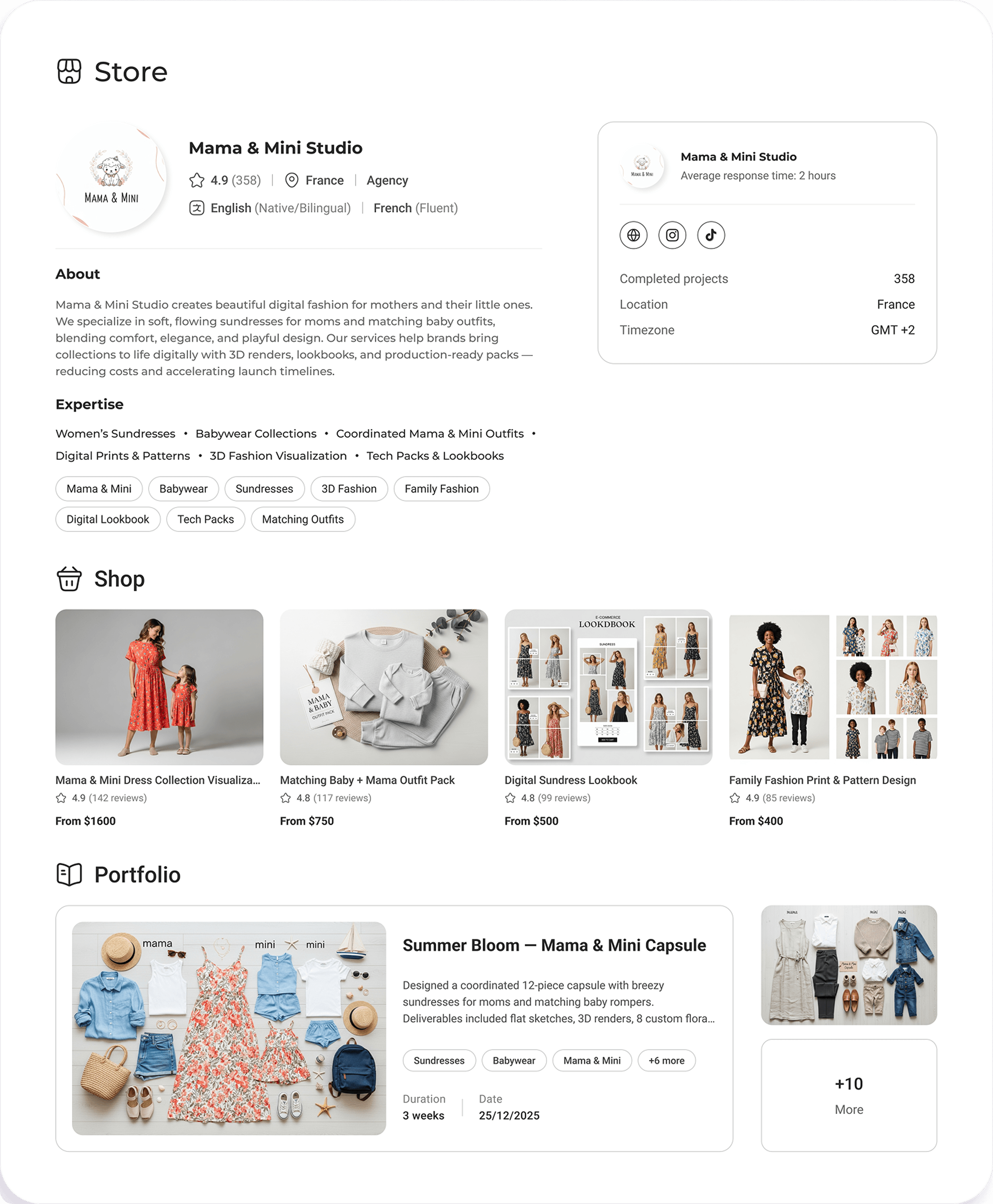 Profile, Business preview